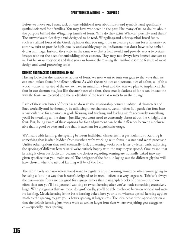 Open Technical Writing - New Page